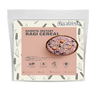 Namhya Ragi Instant Breakfast Cereal with No Preservatives, No Sugar, No Salt Contains Almonds, Raisins Easy to Digest Boos Immune System, 300gm