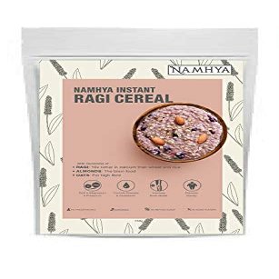 Namhya Ragi Instant Breakfast Cereal with No Preservatives, No Sugar, No Salt Contains Almonds, Raisins Easy to Digest Boos Immune System, 300gm