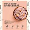 Namhya Ragi Instant Breakfast Cereal with No Preservatives, No Sugar, No Salt Contains Almonds, Raisins Easy to Digest Boos Immune System, 300gm view 4