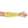100 x Disposable Clear Cleaning Over-Sleeve Water-Resistant Arm Cover Sleeve Protector with Elasticated Wrist and Elbow for Adult { 100, Yellow } view 1