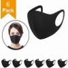 6PCS Reusable Anti-dust Mouth Face_mask_Protect Cover Bandana Balaclavas, 2-Layer Unisex Reusable Fashion Washable Cover (Pack 6, Black) view 2
