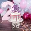 INNORU Pruple Glitter Happy 15th Birthday Cake Topper for Cheers to 15 Years - Teenager Children's Birthday Party Cake Decorations view 4