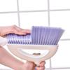 The Latest Plastic Bumper Soft Hair Broom Thickening Household Sweeping Multifunctional Anti-Skid Handle Cleaning Tool 2 Pieces/Set view 2