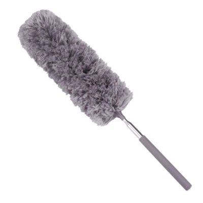 Telescopic Extended Microfiber Dust Collector Dust Removal Brush Trolley Cleaning Tool