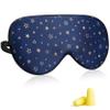 Jersey Slumber 100% Silk Sleep Mask For A Full Night's Sleep | Comfortable & Super Soft Eye Mask With Adjustable Strap | Works With Every Nap Position | Ultimate Sleeping Aid/Blindfold, Blocks Light view 1
