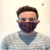 Face Mask, Skin-friendly 100% Cotton Unisex Mouth Mask, Reusable, Washable & Reversible Masks for Running, Outdoor Activities; Handmade UK manufactured view 3