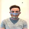 Face Mask, Skin-friendly 100% Cotton Unisex Mouth Mask, Reusable, Washable & Reversible Masks for Running, Outdoor Activities; Handmade UK manufactured view 4