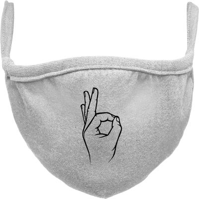Urban Classics Unisex Easy Face Mask Easy face mask, Heather Grey, One Size