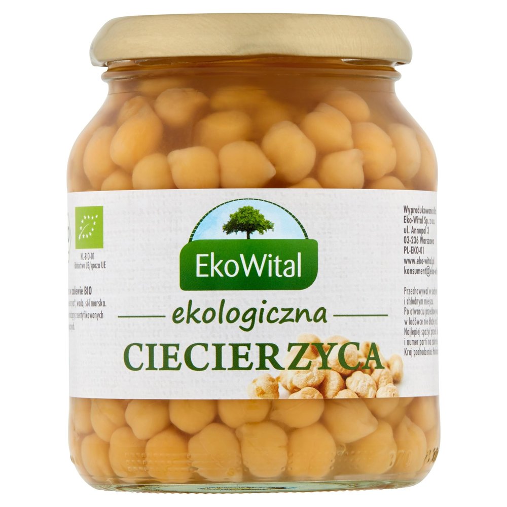 Chickpeas in brine BIO 350 g / 215 g EkoWital