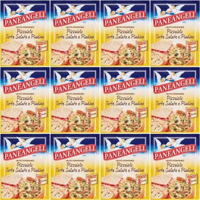 12x Paneangeli Lievito Pizzaiolo Torte Salate e Piadine Instant Yeast Mix 100% Italian Yeast ( 3X 15g )