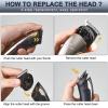 Beard Trimmer Hair Clipper, Cheersoon Beard Trimmer for Men Cordless Hair Clipper for Men with Multifunction Mustache Trimmer, Hair Trimmer LED Display, IPX Waterproof, Nose & Ear Trimmers view 3