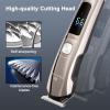 Beard Trimmer Hair Clipper, Cheersoon Beard Trimmer for Men Cordless Hair Clipper for Men with Multifunction Mustache Trimmer, Hair Trimmer LED Display, IPX Waterproof, Nose & Ear Trimmers view 4
