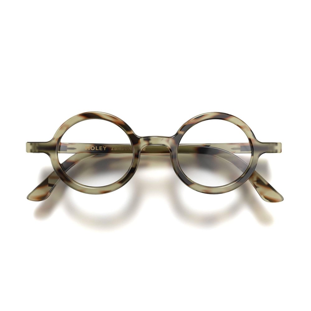 LONDON MOLE Moley reading glasses | Cool round shaped readers | Mens Womens Unisex | Spring hinges