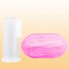 Boburyl 1Pcs Kids Finger Toothbrush Baby Infant Soft Silicone Finger Toothbrush Teeth Rubber Massager Brush with Box view 2