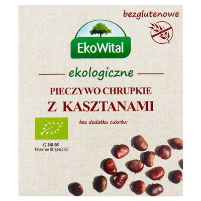 Chestnut Crispbread Gluten-Free BIO 100 g, EKOWITAL
