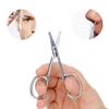 2Pcs Facial Hair Trimming Kit with Storage Box,Stainless Steel Grooming Small Scissors Nose Hair Beard Mustaches Eyebrow Eyelashes Ear Hair Trimmer for Men Women view 4