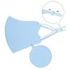 3 Pack Unisex Fabric Reusable Face Mask, with Ear Loops, Breathable, Soft, Washable, Durable for Everyday Public Use, Blue view 4