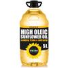 FlavOil High Oleic Sunflower Oil 5 litres - Healthy High-Performance Plant-Based Oil for Cooking, Roasting, Frying, Baking, Dressing - Omega-9 & Vitamins - Sustainable High Oleic Sunflower Seeds view 1