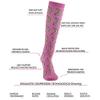 ZLYJ 2 Pairs Compression Socks(20-30mmHg) Knee High Compression Stockings Women Men fit Fitness,jogging,Tourism view 3
