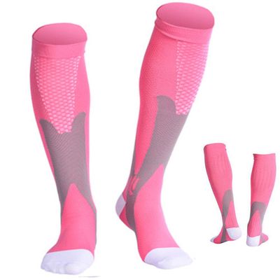 ZLYJ 2 Pairs Sport Compression Socks for Men Women (20-30 mmHg) fit Running Cycling Mountaineering - Athletic Fit