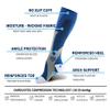 ZLYJ 2 Pairs Sport Compression Socks for Men Women (20-30 mmHg) fit Running Cycling Mountaineering - Athletic Fit view 3