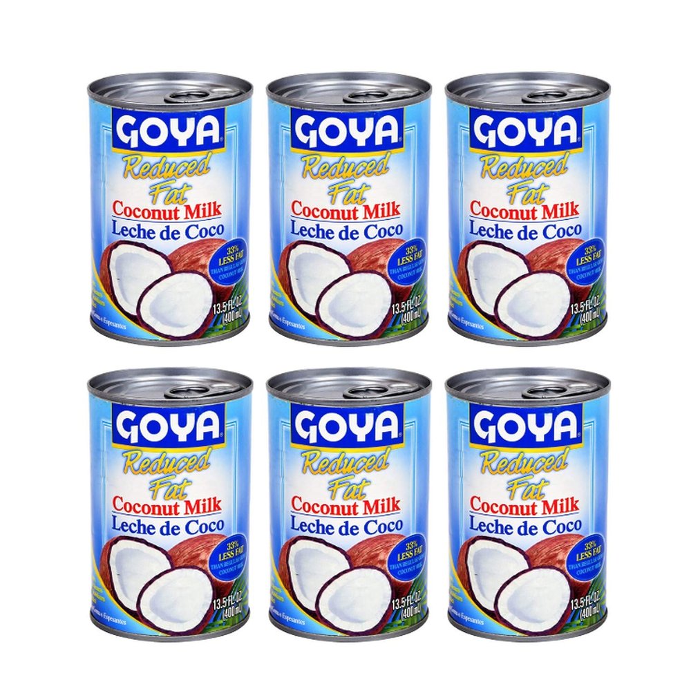 Goya Reduced Fat Coconut Milk, (6 Pack, Total of 81fl.oz)