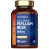 Psyllium Husk Capsules 1400mg | Fibre Supplement | 365 Vegan Capsules (6-Month Supply) | High Strength Psyllium Husk Powder | Natural Prebiotic | by Horbaach view 1