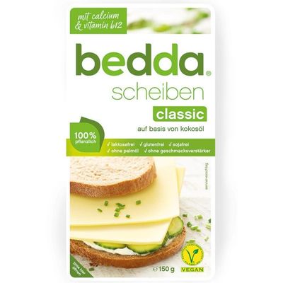 bedda Classic Scheiben (Vegan Cheese Alternative) 150g