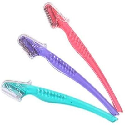 3Pcs Eyebrow Razor Knife Fixed Hair Loss Female