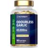 Odourless Garlic Capsules 45,000mg | 180 Softgels | High Strength Deodorised Garlic Oil Extract | by Horbaach view 1