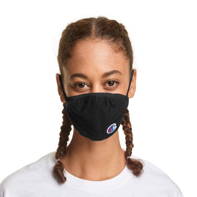 Champion Unisex's Ellipse Adult Face Mask, Black, Small/Medium