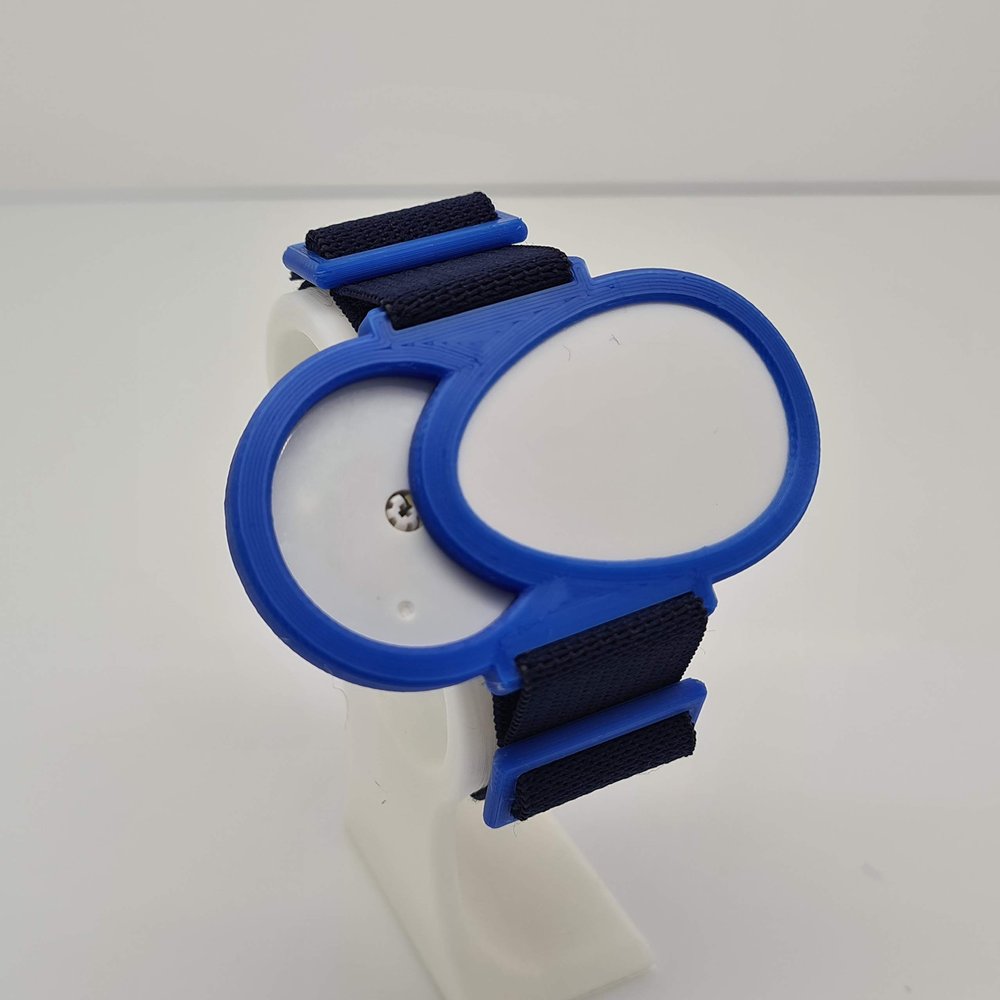 Bubble/Droplet Clip On Holder for Freestyle Libre Sensors Blue