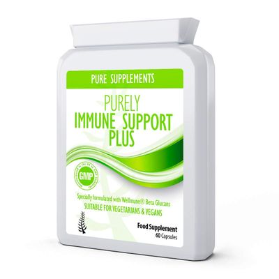 Immune System Plus | Support The Immune System with Vitamin C, D, ZINC & WELLMUNE | 60 Capsules | UK Made