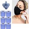 Delivery Time 5-10 Days,5PCS Adult Women Men Plaid Print Reusable Protect Washable Cotton Face Bandanas Dust-proof Everyday 2020 view 2