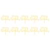 10-Pack Gold Birthday Cake Topper Set, Acrylic Happy Birthday Cake Toppers Cupcake Toppers for Birthday Decorations view 1