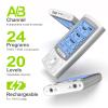 AUVON Dual Channel TENS EMS Machine for Pain Relief, 24 Modes TENS Unit Muscle Stimulator with 12pcs 2"x2" TENS Electrode Pads view 4