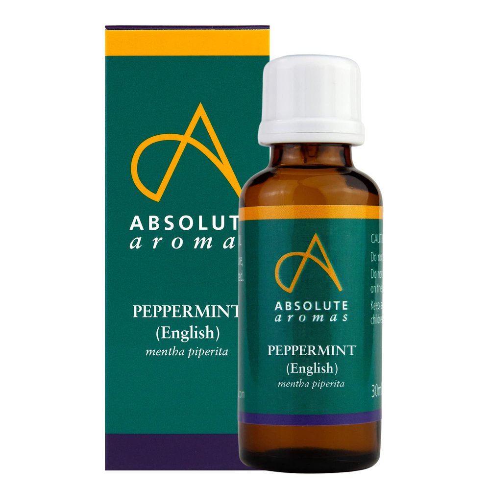 Absolute Aromas Peppermint, English Essential Oil 30ml - 100% Pure, Natural, Undiluted, Vegan and Cruelty-Free - for use in Diffusers and Aromatherapy Blends (30ml)