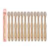 Kids Biodegradable and Eco-Friendly Bamboo Toothbrush 12-Pack - BPA Free Soft Bristle - Dentist-Approved and All-Natural with "Cavity Crusher" Etched on Handles by Plus Ultra view 1