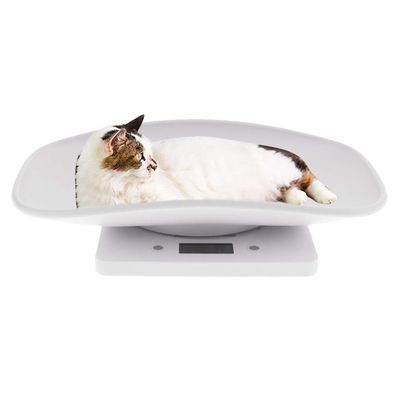 Pet Scale, Digital Pet Scale, Weight 10 kg Capacity, Large LCD Display, with Comfortable Curving Platform