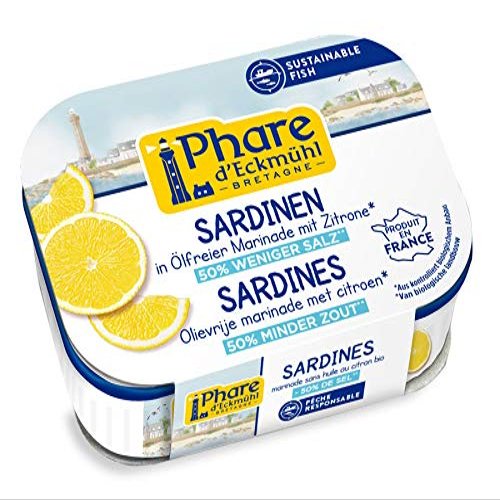 Sardines - Oil-Free Marinade with Lemon 115g