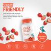 Kids Probiotics Gummies - 5B CFU Bacillus Coagulans Live Bacterial Cultures  60 Vegan Gummies - Age 4+, Strawberry Flavour by Jolly Jelly view 3