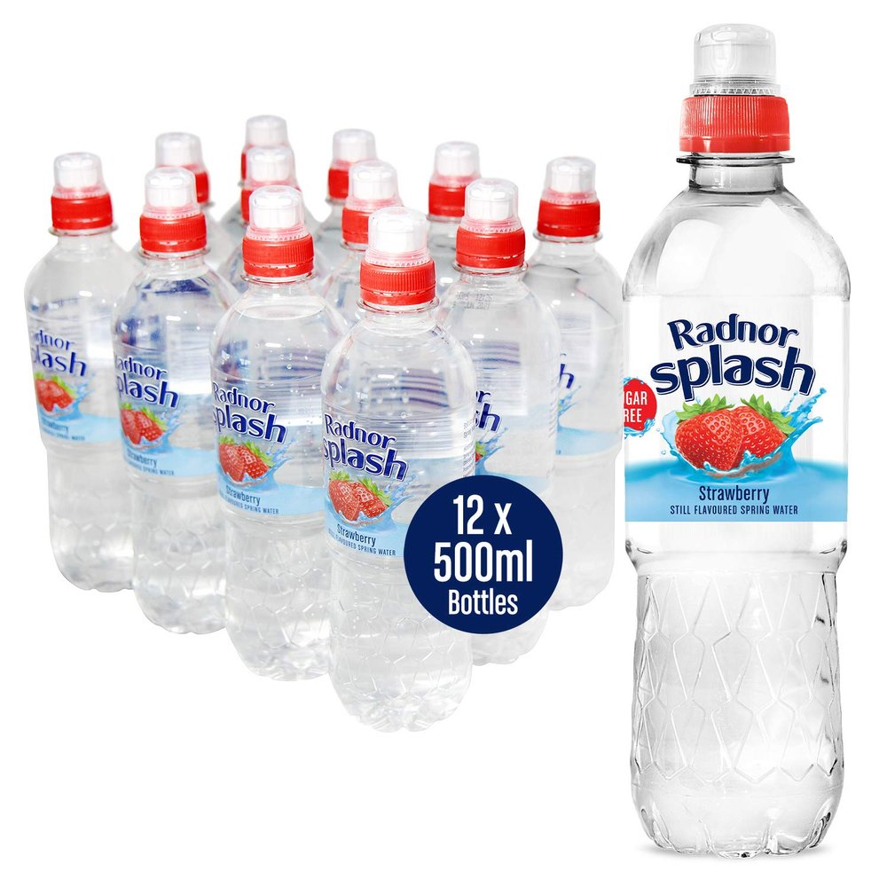 Radnor Splash Strawberry Flavoured Water 12x500ml