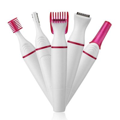 5 in 1 Multifunction Women Hair Removal Electric Shaping Female Shaving Machine Mini Shaver Trimmer Razor for Eyebrow Underarm