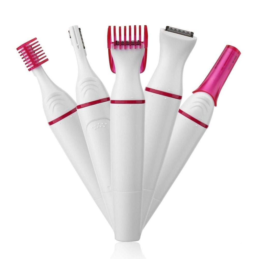 5 in 1 Multifunction Women Hair Removal Electric Shaping Female Shaving Machine Mini Shaver Trimmer Razor for Eyebrow Underarm