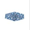 OgLuxe Womens 100% Cotton Washable Outdoor Face Protector Two Layers Mouth Cover Floral with Ear Loops (TwoLayer Navy Floral New) view 2