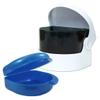 Sonic Cleaner and Retainer Case ~ Storage Case and Container for Soaking Ortho Retainers, Sports Dental Appliances, Dentures & More (Blue Case) view 1