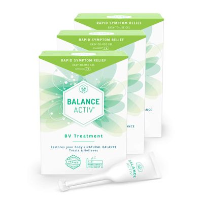 Balance Activ BV Gel, Bacterial Vaginosis Treatment for Women, Works Naturally to Rapidly Relieve Symptoms of Unpleasant Odour, Discomfort & Discharge Associated with BV, 3 Pack