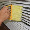 T&F Shutters Window Blind Brush Dust Cleaner Orange with 7 Slat Handheld Household Tool Removable Brush Head 16 x 13.5cm view 4