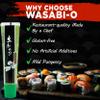 WASABI-O Authentic Japanese Wasabi Sauce 62g & Wasabi Paste 43g Made with Fresh Real Wasabi - Japanese Real & Fresh Hot Sauce Made with Premium Wasabi Root, Wasabi Sauce for Sushi & Salad view 4