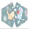 Ancient Wisdom Reusable Fashion Face Mask - Happy Cats (Children) view 1
